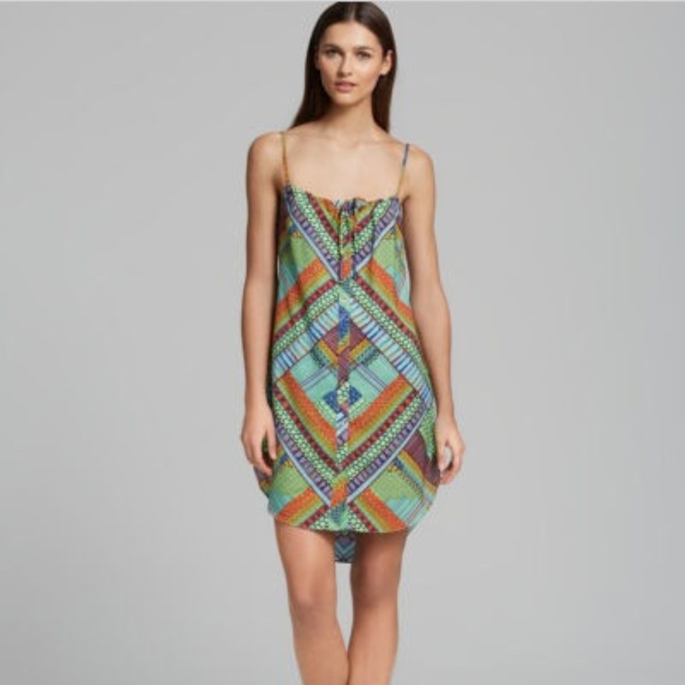 Mara Hoffman Button Front Mini Dress